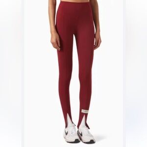 The Giving Movement Burgundy Seam Split Leggings Recycled Blend Size Medium